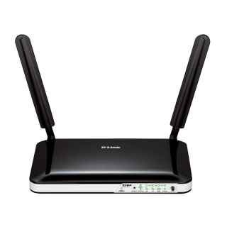 D-Link DWR-921/E - Wi-Fi 4 (802.11n) - Single-band (2.4 GHz) - Ethernet LAN - 3G - 4G - Black - White (DWR-921/E)