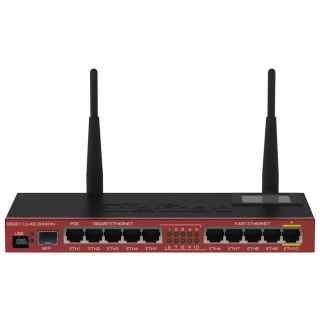 Mikrotik RB2011UIAS-2HND-IN wireless router Gigabit Ethernet Single-band (2.4 GHz) Black, Bordeaux  (RB2011UIAS-2HND-IN)