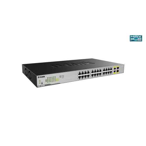 D-Link DGS-1026MP network switch Unmanaged Gigabit Ethernet (10/100/1000) Power over Ethernet (PoE) Black, Grey - Image 3