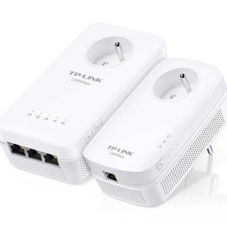 TP-LINK TL-WPA8635P KIT(BE)V4 Powerline Adapter Kit with 3-Port Switch and Wi-Fi 5 - Dual Band