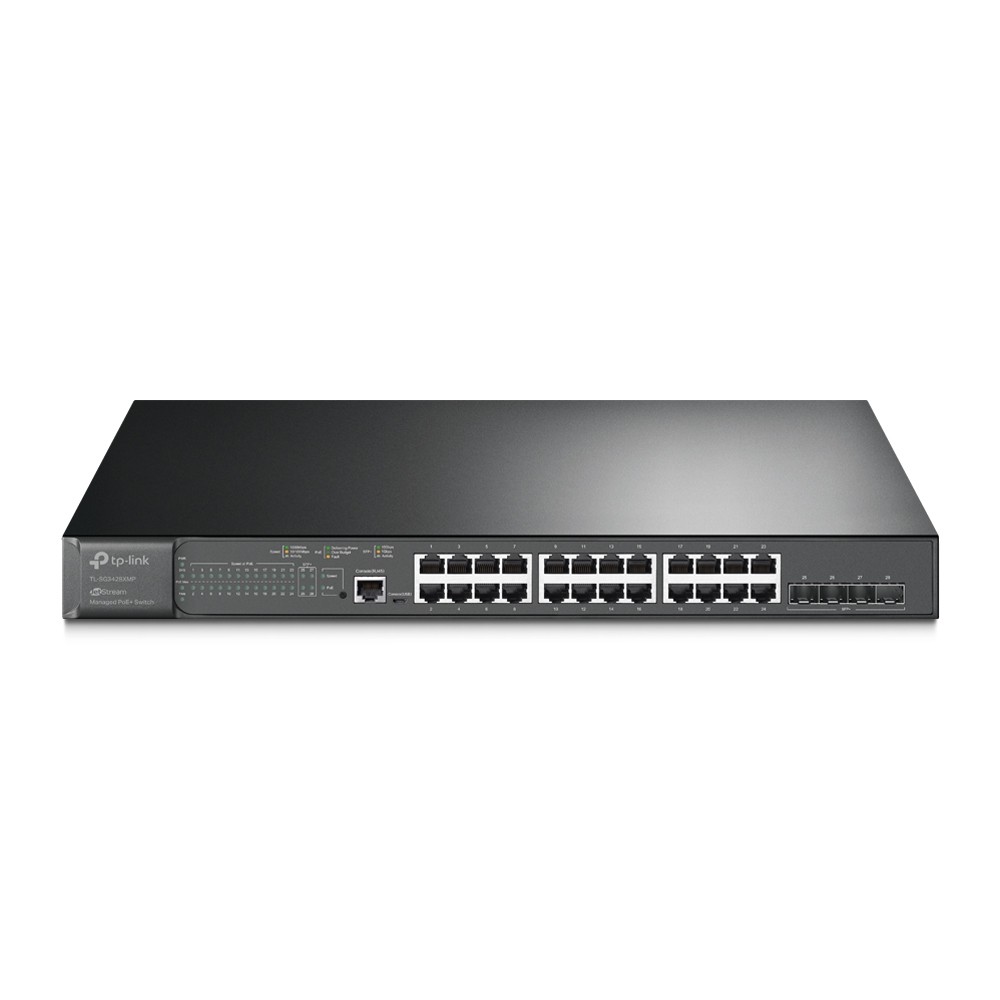 TP-Link TL-SG3428XMP JetStream? 24-Port Gigabit and 4-Port 10GE SFP+ L2+ Managed Switch with 24-Port PoE+ %count(title) +254720548999 TP-Link TL-SG3428XMP JetStream? 24-Port Gigabit and 4-Port 10GE SFP+ L2+ Managed Switch with 24-Port PoE+