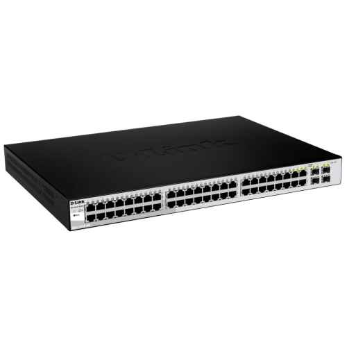 D-Link DGS-1210-48/E 48-Port Layer2 Smart Managed Gigabit Switch dlink green 3.0 44x 10/100/1000Mbit/s TP RJ-45 Port4x Combo 10/100/1000Mbit/s
