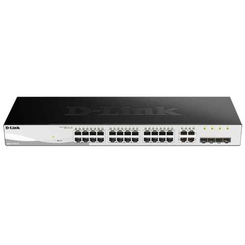 D-Link Web Smart DGS-1210-24 - Managed - L2 - Gigabit Ethernet (10/100/1000) - Full duplex - Rack mounting - 1U (DGS-1210-24)