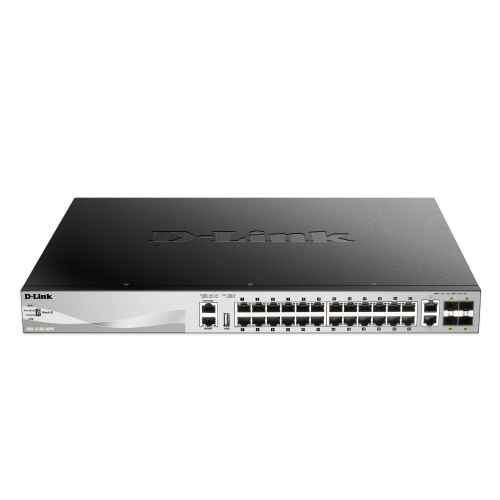 D-Link DGS-3130-30PS Managed L3 Gigabit Ethernet (10/100/1000) Power over Ethernet (PoE) Black, Grey - Image 2
