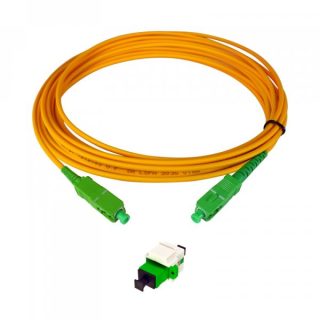 25 meters Cable Kit SC/APC, Keystone and Televes Fiber Optic Adapter