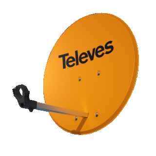 Offset Parabolic 80cm ISD 830 Aluminum Orange