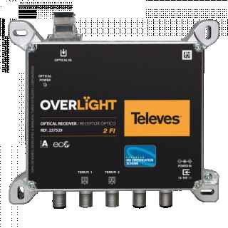 Receptor ?ptico Overligth SC/APC 2 Salidas TDT+FI1/TDT+FI2 Televes