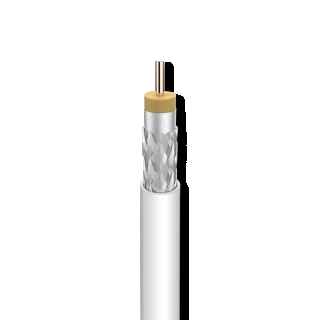 Coaxial Cable Cu/Cu A++ Eca Indoor PVC White (100m)