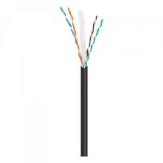 UTP Cable Cat.6 Fca Outdoor PE Black 305m Televes