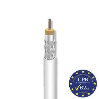 Cu/Cu Coaxial Cable Class A++ Euroclass B2ca (100m)