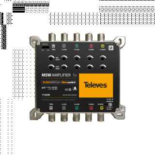 Euroswitch/Nevoswitch 5x5 ''F'' MATV/FI 10/11dB amplifier