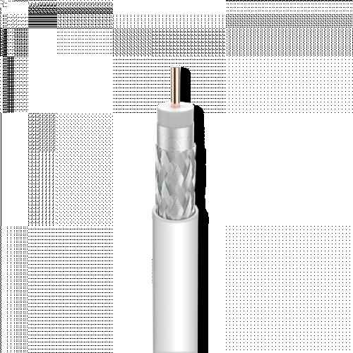 Coaxial Cable T100 CU/AL PVC White 250m Televes