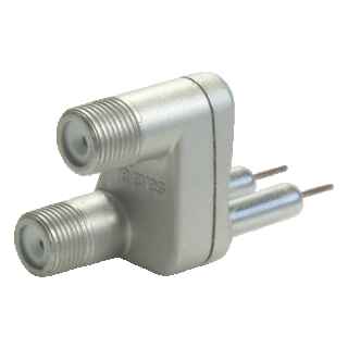 Adapter double of Easy F male to connector F female 405701 of Televes