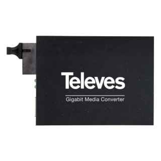 RJ45 Media Converter -FO Singlemode SC/UPC TX 1310nm RX 1550nm from Televes