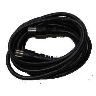 TV Antenna Cable 2.5m RG59 IEC Male/Female Black Televes