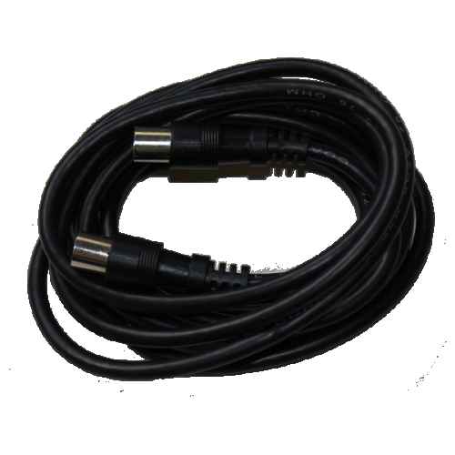 TV Antenna Cable 2.5m RG59 IEC Male/Female Black Televes