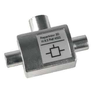 DTT CEI 2D Splitter (2 Males - 1 Female) Televes