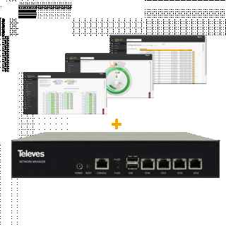 Lite server for monitoring GPON networks. Includes Software and licenses up to 128 devices.