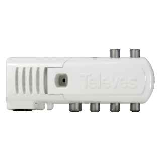 Televes Indoor Home Amplifier 5 UHF/VHF Outputs 16dB IEC Connector