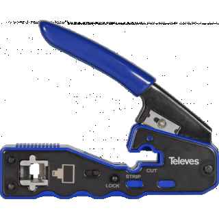 Male Connector Crimper with Automatic Cutting
