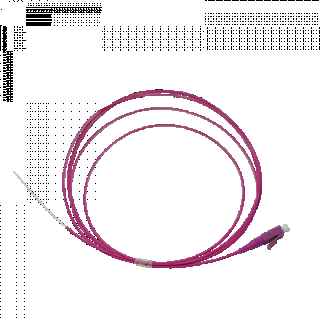 Multimode Fiber Optic Pigtail OM4 0.9mm Simplex LC/PC LSFH 2m