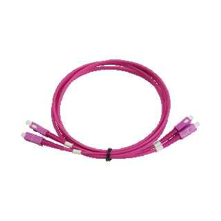 Multimode Fiber Optic Patch Cord 3mm Duplex SC/PC LSFH 2m