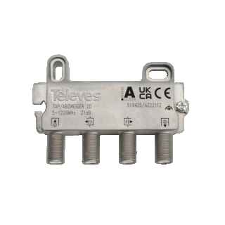 2 Output Splitter CATV Terminal F Connector 21dB from Televes