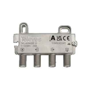 2 Output Splitter CATV Terminal F Connector 24dB from Televes