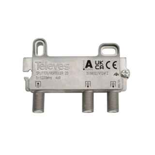 Distributor with 2 TDT Outputs with F 4 dB Connector from Televes