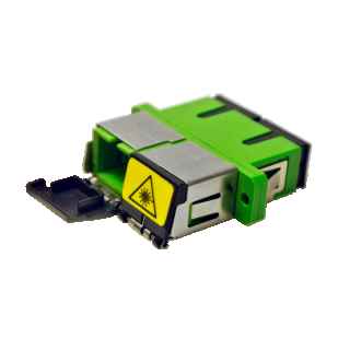 SC/SC Singlemode Duplex Fiber Optic Adapter with Cover Televes