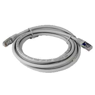 Cat.6A RJ45 S/FTP Patch Cord Copper LSFH Gray 3 Meters