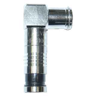 Quick F compression connector angled for RG6