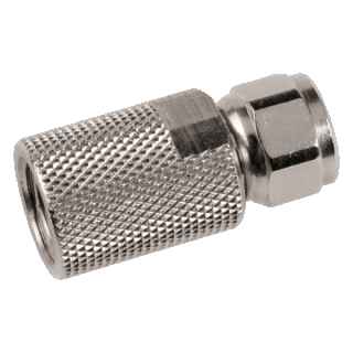 Threaded F connector for coaxial cable of 10.1 mm.