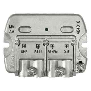 3-input FM-DAB-UHF interior mixer with DC current passage