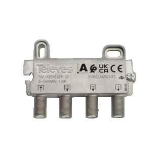 5-2400Mhz Tap with F connector 2 outputs 519322 of Televes