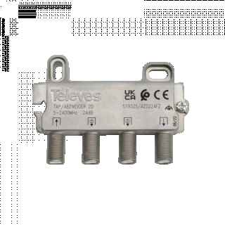 Tap-off 5-2400 MHz 2D 24dB, A (floors 6 to 8) 519325 from Televes