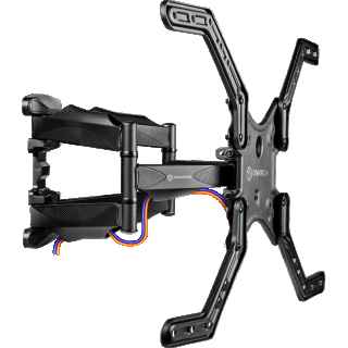 Full Motion TV Wall Mount for 39" to 65 inch Screens up to 88 lbs M5L, Black