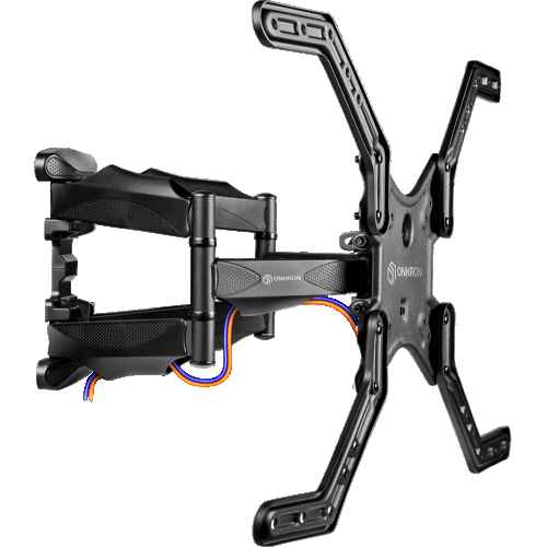 Full Motion TV Wall Mount for 39" to 65 inch Screens up to 88 lbs M5L, Black