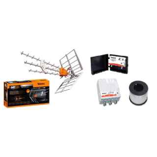 Budget Kit TDT 62dB maximum + cable