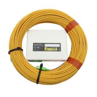Fiber Optic Patch Box 2 SC/APC Outputs + 2 Fibers 15m Televes