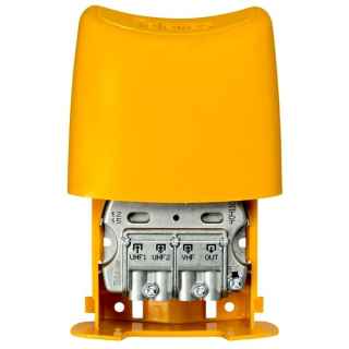 Mixer 3 inputs Mast UHF-VHF-UHF. Current flow.