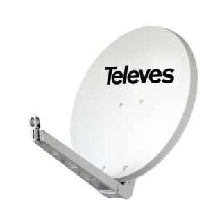 Offset Dish 85cm (85x90) Aluminium HQ HIGH QUALITY White Televes 790 304