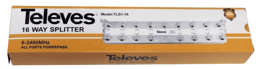 16 Way Out 5 To 2400 MHz Cable TV Splitter, Accessories