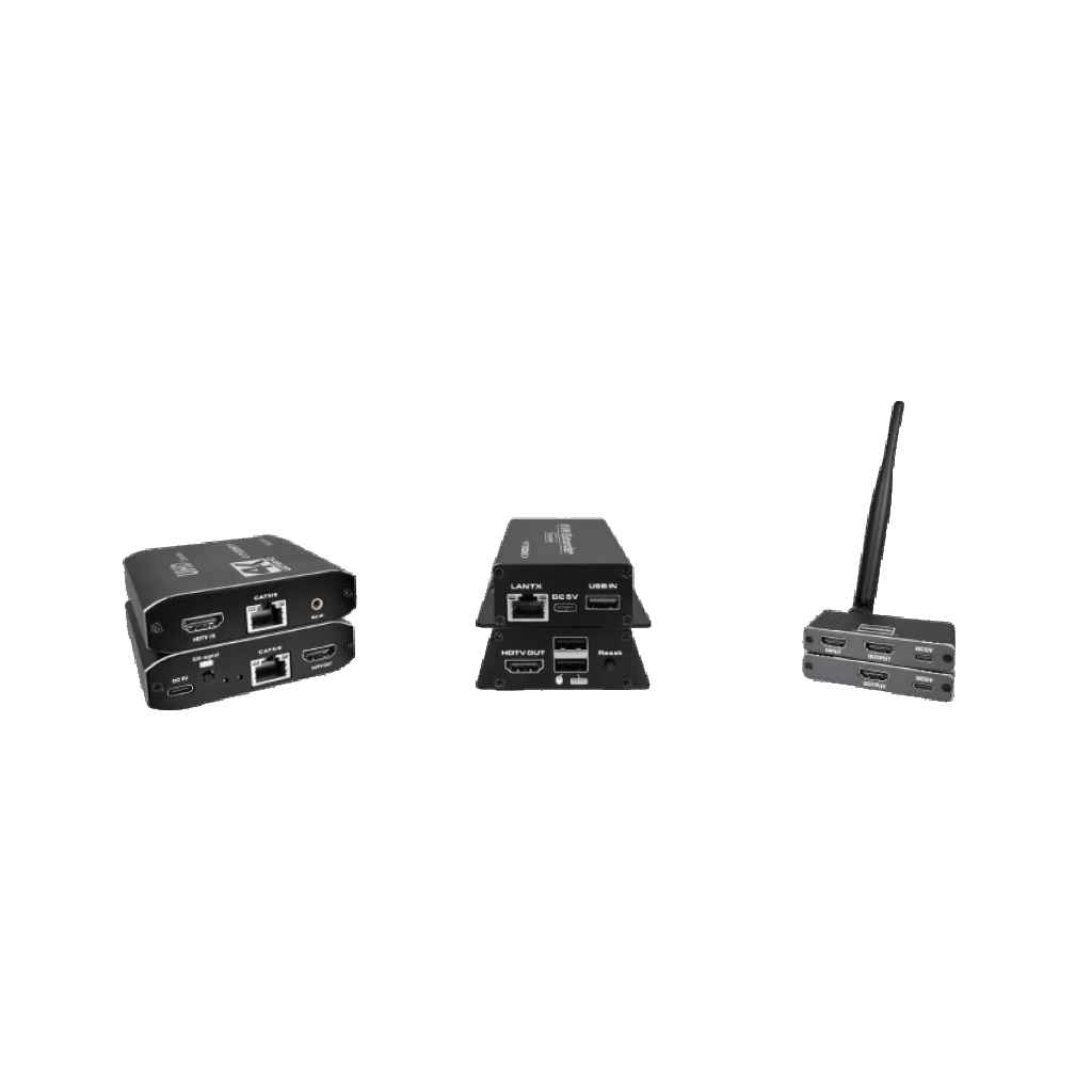 Estensore HDMI A Cascata Via LAN - Fino A 120 Metri Su Cavo Ethernet Cat5e/6, Supporta 4K, Kit Base Qkens