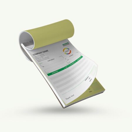 Receipt books printing