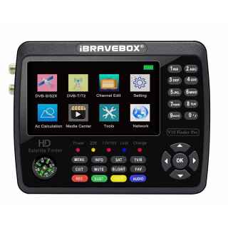 GZDtdsd Finder, V10 Finder Pro Digital Finder 4.3 Inch LCD Finder Signal Finder Meter Meter Satfinde