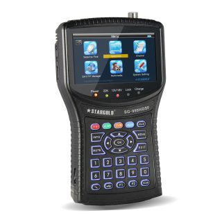Stargold Digital Satellite Finder Meter TV Signal Finder Meter DVB-S/ DVB-S2 HD Digital Signal Detector FTA 1080P HD Mpeg-2 MPEG-4 3.5