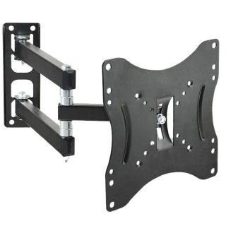 Stargold TV Wall Mount Bracket Full Motion Computer Monitor Arm Tilting Corner Bracket for 19-43 inch Screen LCD LED Plasma 4K Flat Panel Screen TV