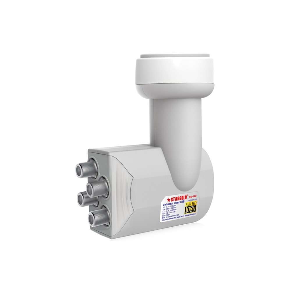 STARGOLD Universal High Efficiency 70dB Digital Satellite Dish KU-QUAD LNB For Satellite TV, SG-302HD %count(title) +254720548999 STARGOLD Universal High Efficiency 70dB Digital Satellite Dish KU-QUAD LNB For Satellite TV, SG-302HD