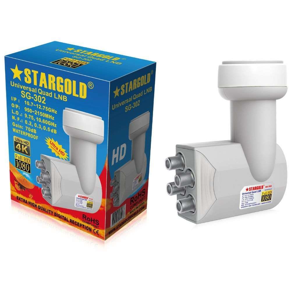 STARGOLD Universal High Efficiency 70dB Digital Satellite Dish KU-QUAD LNB For Satellite TV, SG-302HD %count(title) +254720548999 STARGOLD Universal High Efficiency 70dB Digital Satellite Dish KU-QUAD LNB For Satellite TV, SG-302HD - Image 2